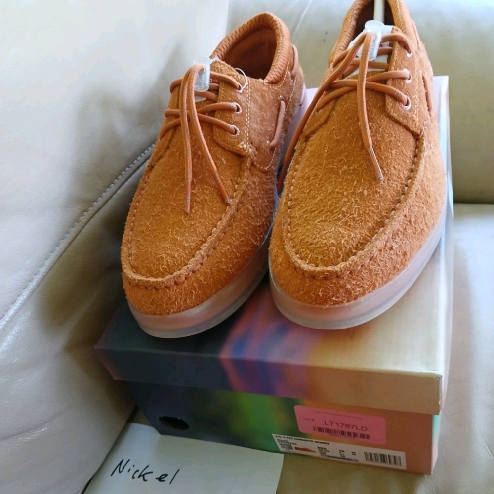 Mens Sperry Top-Sider Boat concepts Orange Shoes Size 10